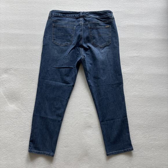 Melissa McCarthy Seven7 Jeans Women 18 Straight Blue Denim Plus Size Stretch - Picture 13 of 16